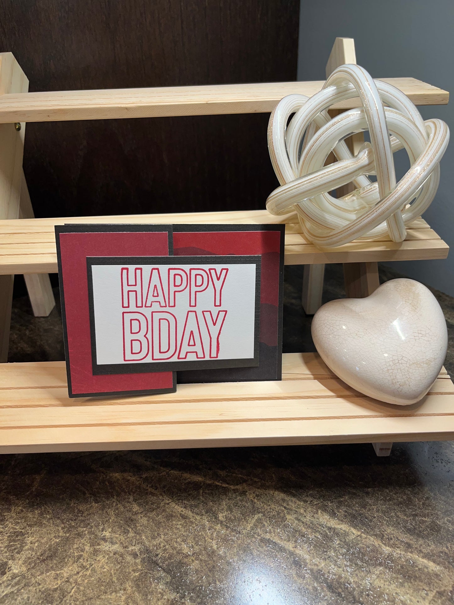 Red Happy Birthday Card