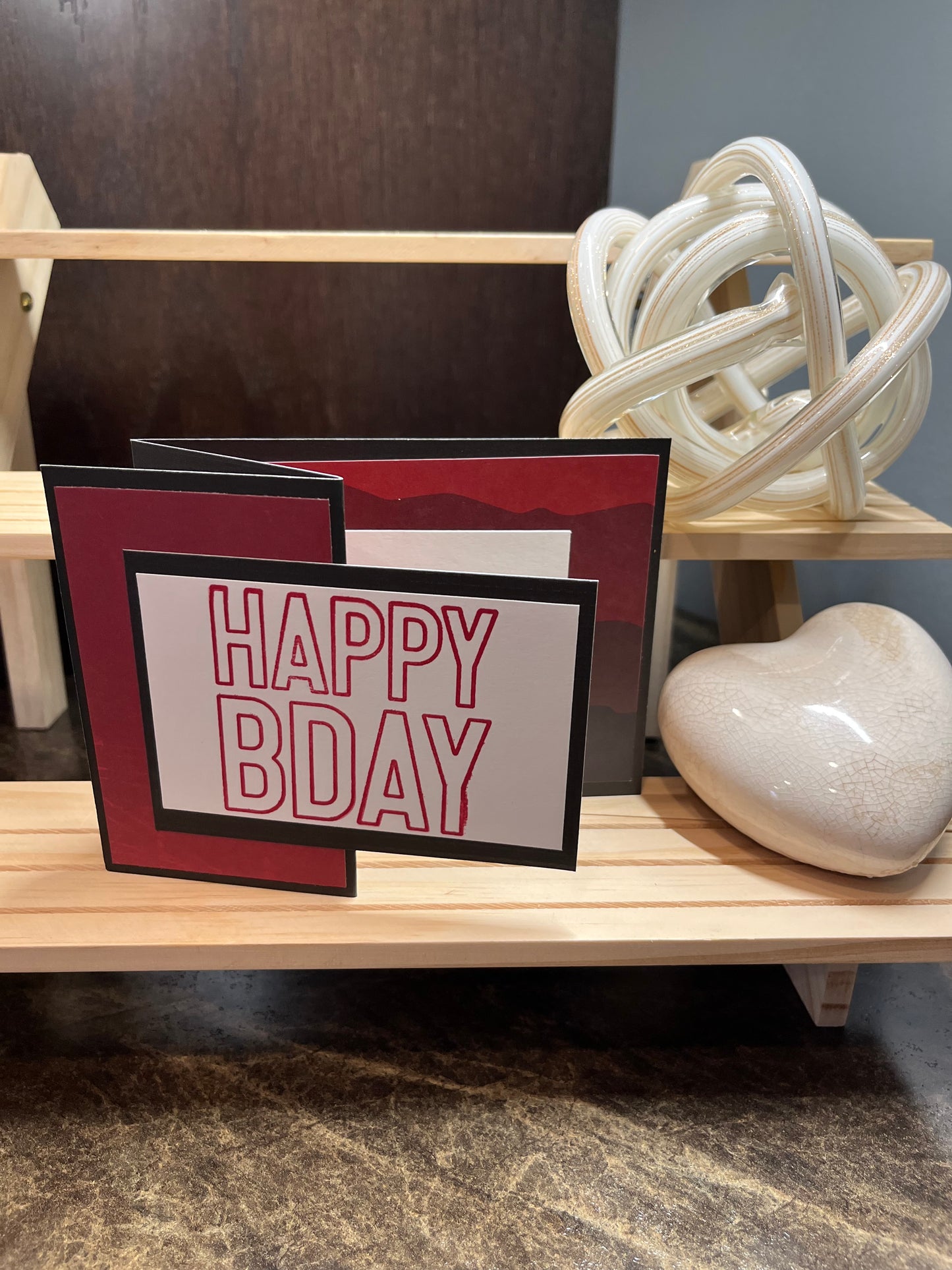 Red Happy Birthday Card